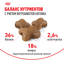 Сухой корм Royal Canin Kitten для котят до 12 месяцев 4 кг